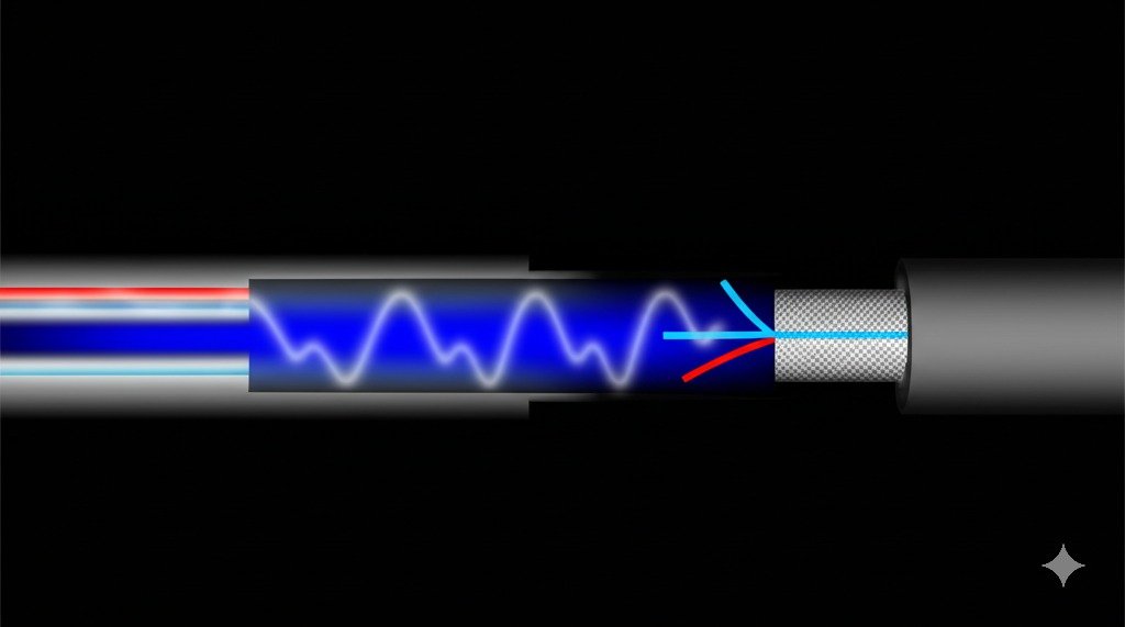 Cross-section of Coaxial Cable and Waveguide